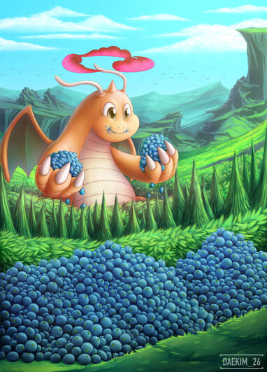 Dragonite Dynamax Illustration