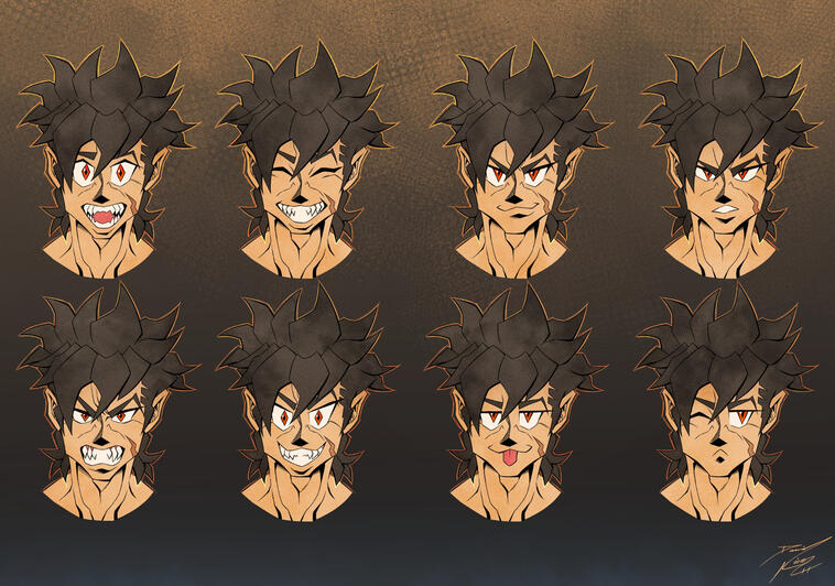 Masashi Ryoto (Expression Sheet)