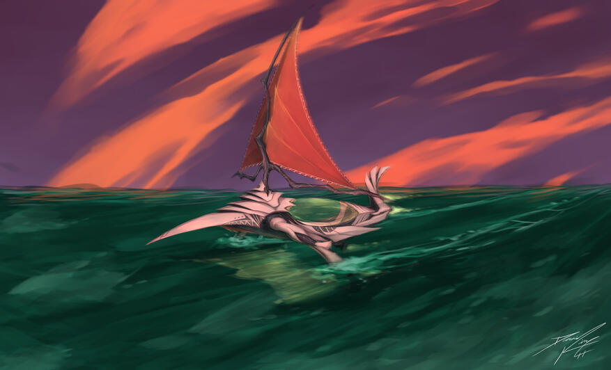 Alien Boat (Illustration)
